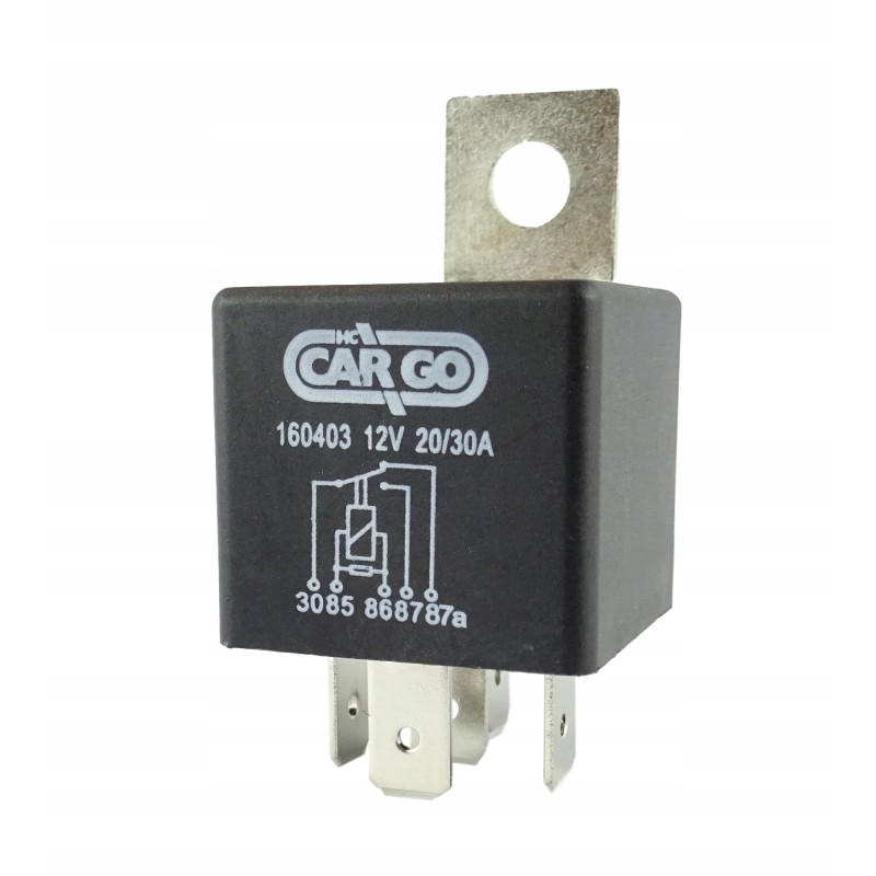 Switching relay with resistor 12v 20 30a