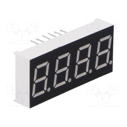 1 pcs x WENRUN - LFD039AUE-102A-01 - Display: LED, 7-segment, 9.91mm, 0.39', No.char: 4, red, 5.6mcd