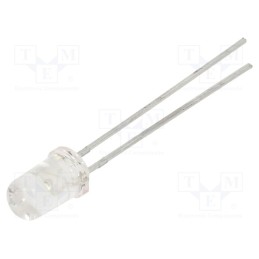 1 pcs x EVERLIGHT - 7344-15SUBC/C470/S400-A6 - LED, 5mm, blue, 1000mcd, 20°, Front: convex, 3.7V, No.of term: 2