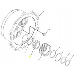 Satellite bearing of the cat 428 432 krasnik final drive