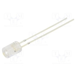 1 pcs x OPTOSUPPLY - OSW5DK5GA1B-5V - LED, 5mm, white cold, 1120÷1560mcd, 100°, Front: flat, 5V, -30÷85°C