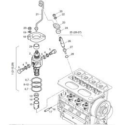 Hatz lim series injector seal 04228700