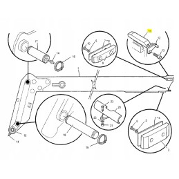 Cat Long Life CVA loader arm slide 16 2 mm