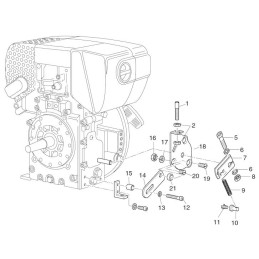 Hatz 1b20 1b30 throttle lever sleeve 03520600