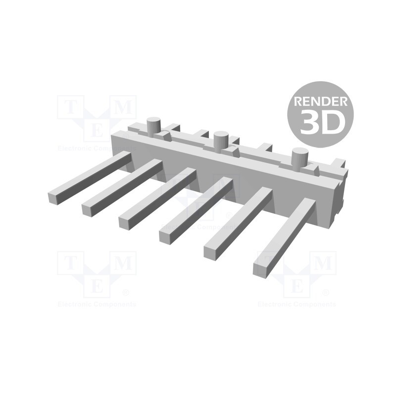 2 pcs x TE Connectivity - 825433-6 - Pin header, pin strips, AMPMODU MOD II, male, PIN: 6, straight