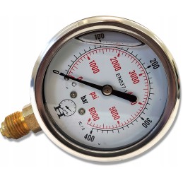 Hydraulic pressure gauge 0 400 bar