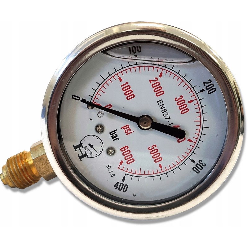 Hydraulic pressure gauge 0 400 bar