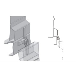 Galvanized side lock clip