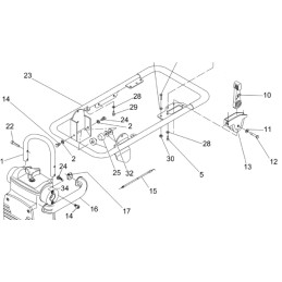Wacker ds72 throttle cable 0097866