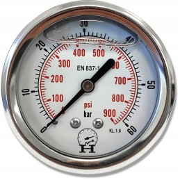 Pressure gauge 0 60 bar, rear connection