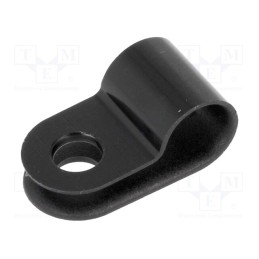 10 pcs x HELLERMANNTYTON - 211-60002 - Fixing clamp, Cable P-clips, ØBundle : 6.5mm, W: 10mm, polyamide