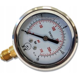 Hydraulic pressure gauge 0 16 bar