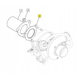 JCB backhoe loader muffler gasket