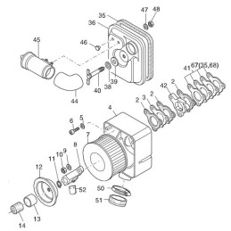 Hatz 1d41 1d50 filter housing gasket 04029800
