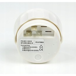 Voltage indicator voltmeter 8 16 v 52 mm black