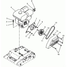 Wacker wp1550 wp2050 V-belt 5100016461