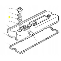 Valve cover bolt gasket cat