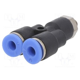 2 pcs x PNEUMAT-133.005-4 - Push-in fitting, Y-Yap spliYYer, -0.95÷15bar, Thread: M5, 0÷60°C