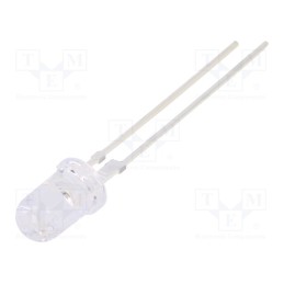 1 pcs x OPTOSUPPLY - OS5RKA5111Y - LED, 5mm, red, 15°, Front: convex, 2÷2.8V, No.of term: 2, 6÷8lm