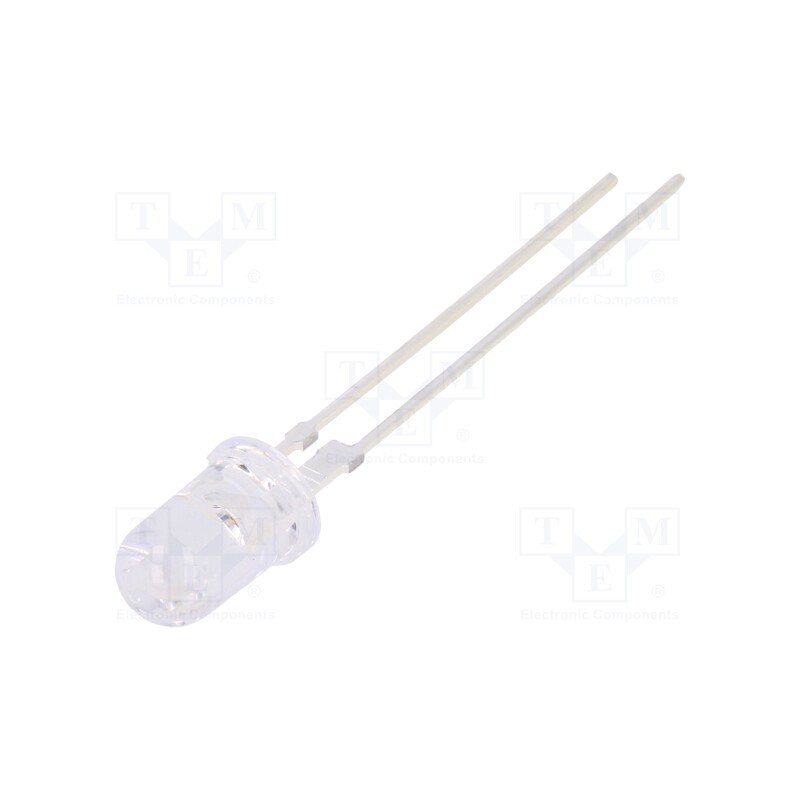 1 pcs x OPTOSUPPLY - OS5RKA5111Y - LED, 5mm, red, 15°, Front: convex, 2÷2.8V, No.of term: 2, 6÷8lm