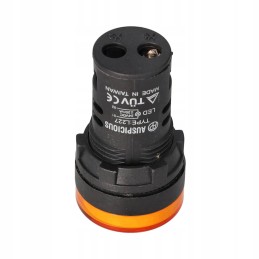 Yellow LED 22mm 24v convex control lamp