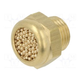 2 pcs x PNEUMAT-1866398 - Sound suppression silencer, Thread: G 1/8', sintered bronze