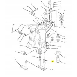 Tailstock rotation actuator sleeve cat 428 432