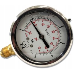Vacuum gauge, vacuum pressure gauge, 1 to 5 bar