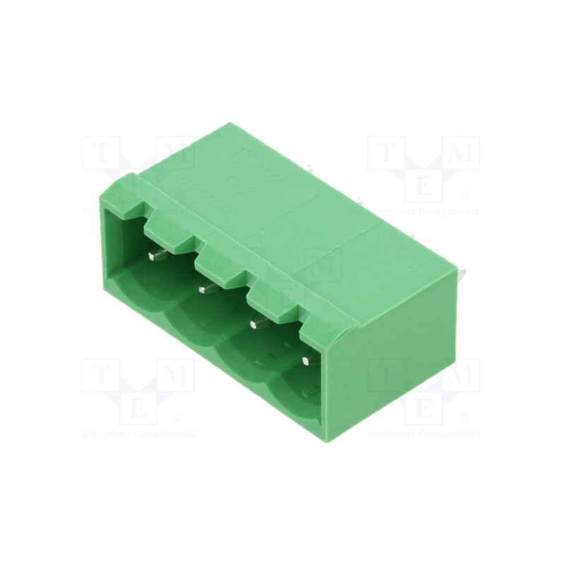 2 pcs x AMPHENOL ANYTEK - OQ0471500000G - Pluggable terminal block, 5mm, ways: 4, straight, socket, male