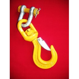 Swivel hook 2 t shackle 2 t set approved