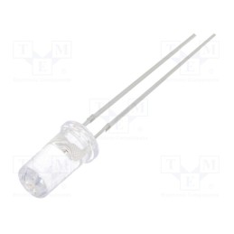 1 pcs x OPTOSUPPLY - OSO5PA5T51A - LED, 5mm, orange, 750÷1120mcd, 50°, Front: flat, 1.8÷2.6V