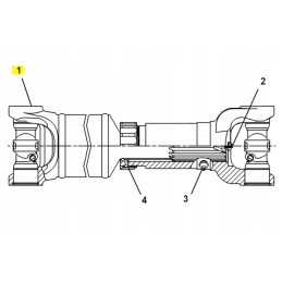 Drive shaft crosshead cat 938f 8v7336