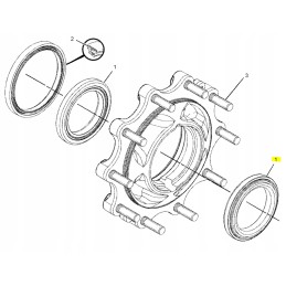 Hub bearing cat backhoe loader cva
