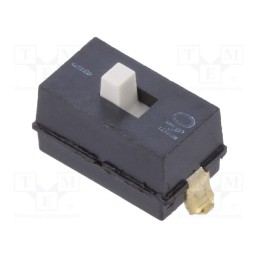 1 pcs x OMRON OCB - A6SN1104 - Switch: DIP-SWITCH, Poles number: 1, ON-OFF, 0.025A/24VDC, Pos: 2
