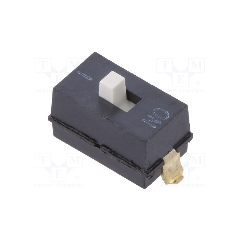 1 pcs x OMRON OCB - A6SN1104 - Switch: DIP-SWITCH, Poles number: 1, ON-OFF, 0.025A/24VDC, Pos: 2
