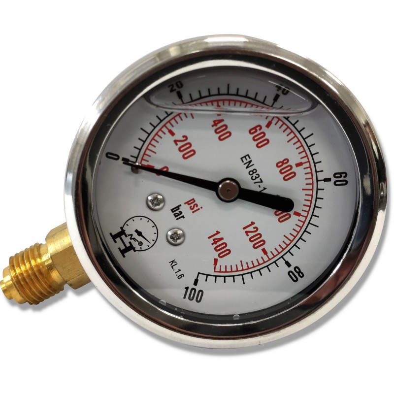 Hydraulic pressure gauge 0-100 bar