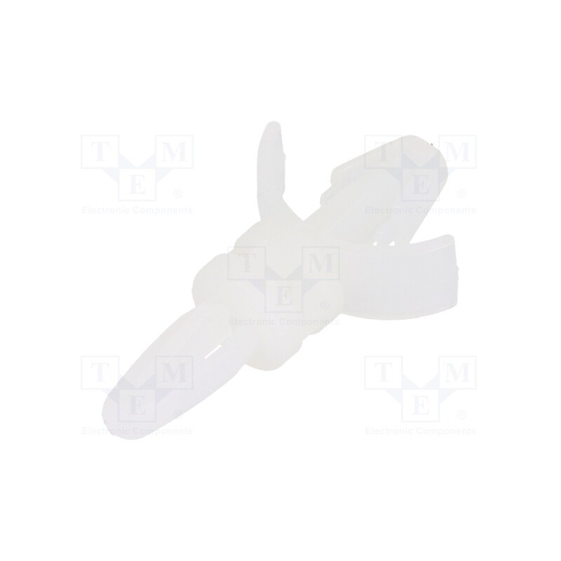 10 pcs x DREMEC - 8G813V40361 - PCB distance, polyamide, L: 6.4mm, snap fastener, natural