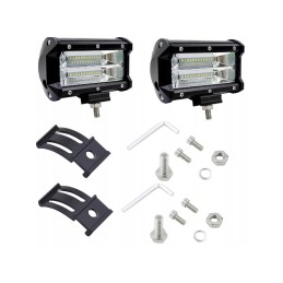 LED work lamp halogen searchlight power 72w 2 pcs