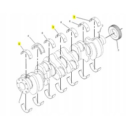 Crankshaft bearings cat 928g 950f 1011530