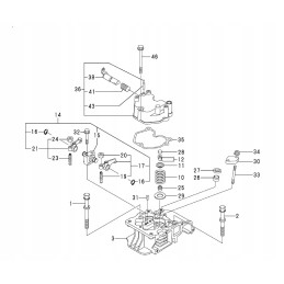 Yanmar l70 valve cover gasket 114210 11310