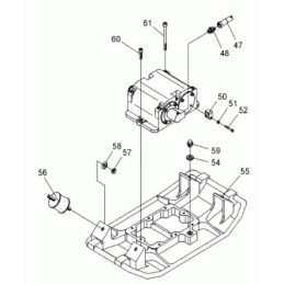 Wacker dpu bpu hydraulic hose clamp 0069727