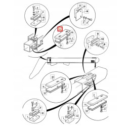 Jcb telescope extension slide 305mm jcb 526 160 00984