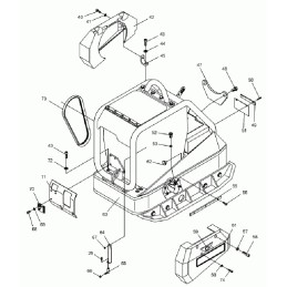 Wacker dpu4045 dpu5045 V-belt 0058889