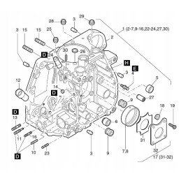 Hatz 1d41 1d50 1d81 thrust bearing screw 0406201