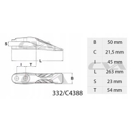Bucket center tooth JCB 3CX 4CX type Shark CVA