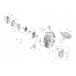 Wacker 0095711 air filter bh23 bh24 wm hammer
