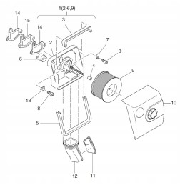 Hatz 1b20 1b30 filter housing spacer 01600300