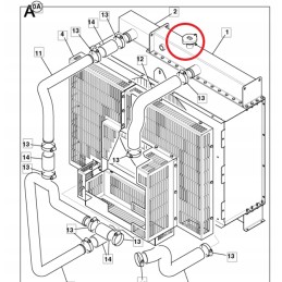 JCB land excavator expansion tank cap