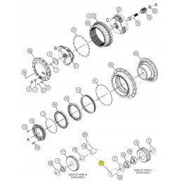 Pin securing satellites for Cat 318c excavator