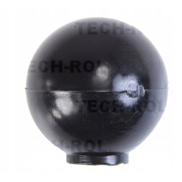 Lever knob, black, round, diameter 32 mm, M8 thread